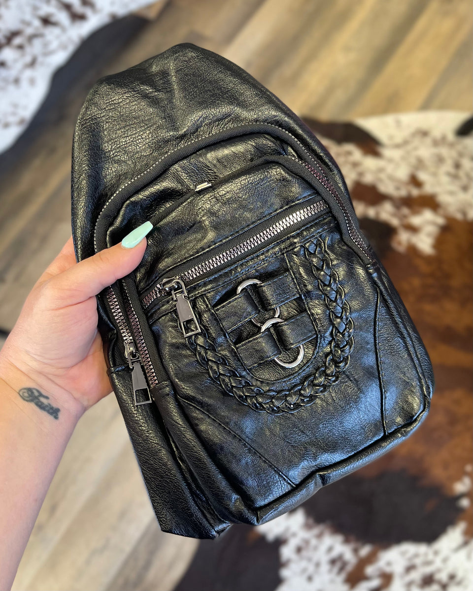 ash domino leather backpack The Rustic Sling Bag – SouthernRheas