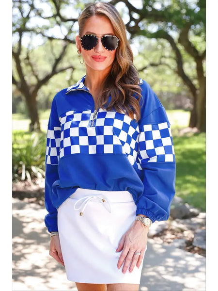 End Zone Pullover - BLUE