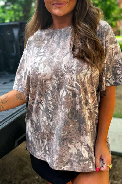 Dark Oversize Camo Tee