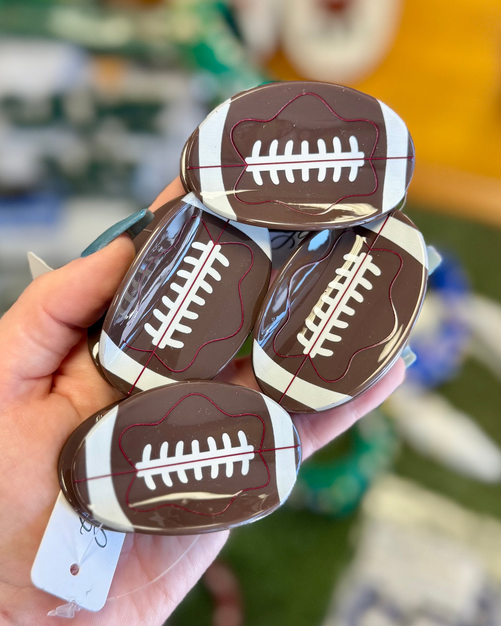 Football Hair Clip