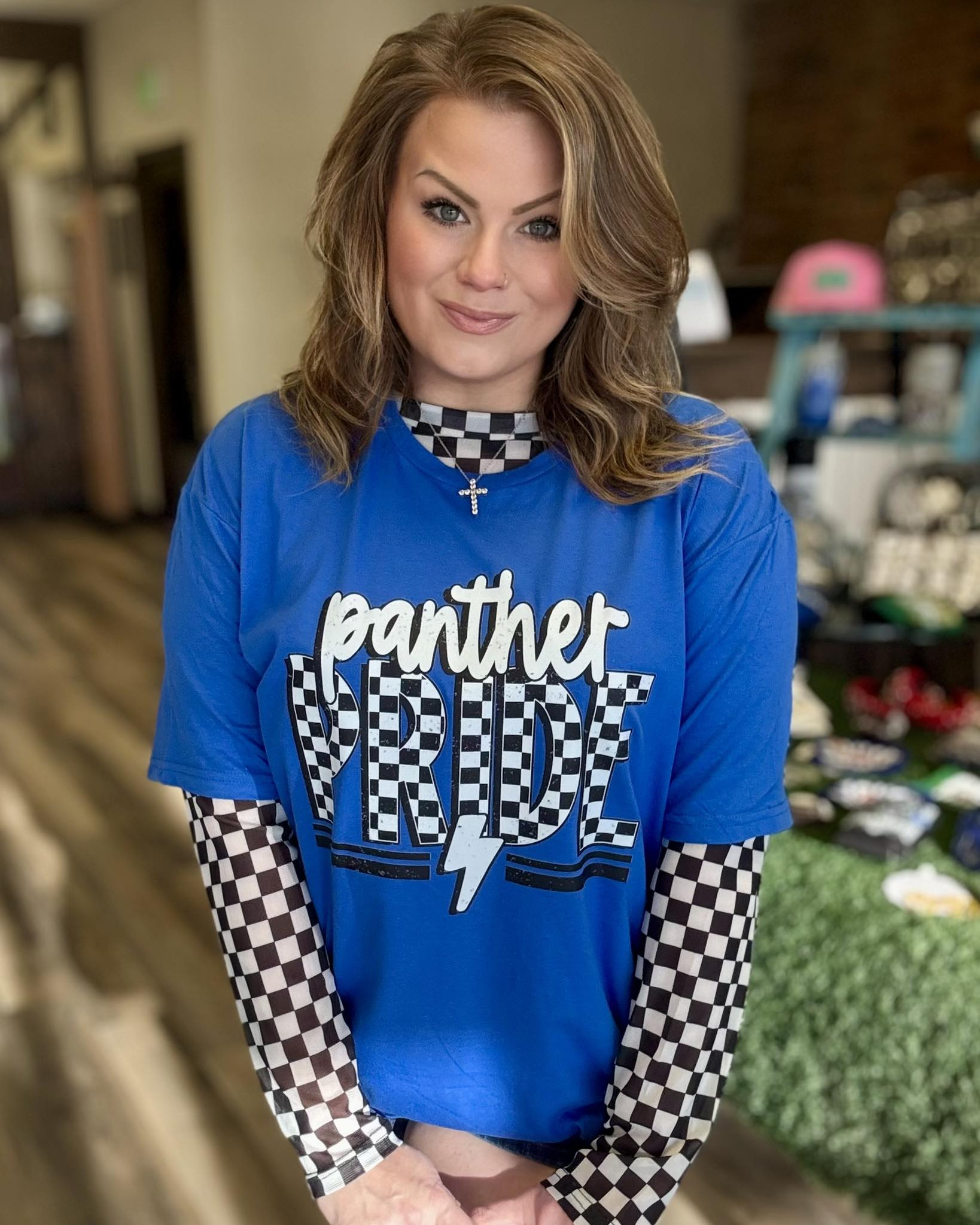 Checker Panther Pride Tee