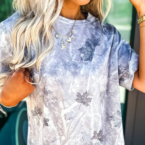 Light Wash Oversize Camo Tee