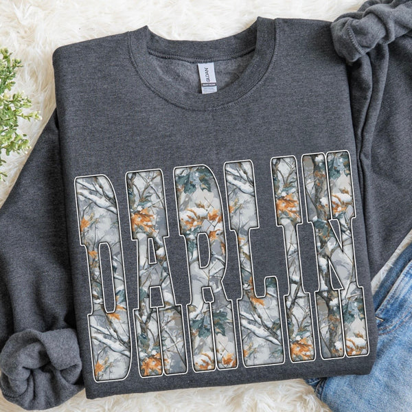 Darlin Tree Camo Sweatshirt