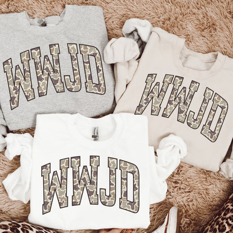 WWJD Camo Sweatshirt