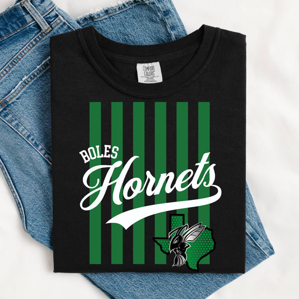 Hornets Green Stripes Tee