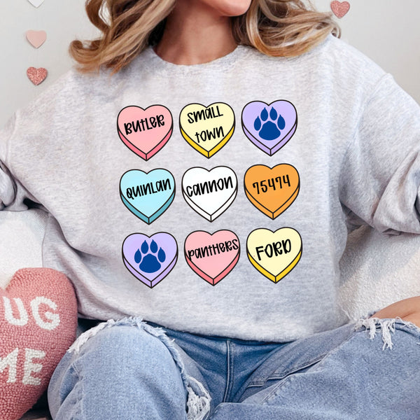 Panthers Valentines Sweatshirt