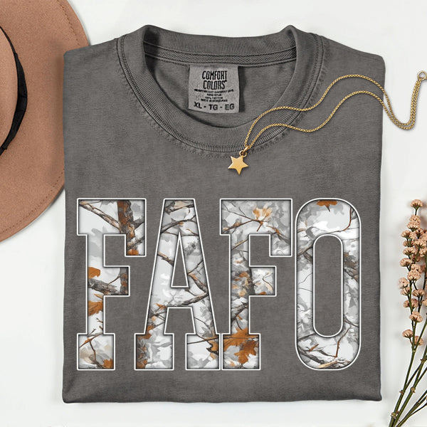 FAFO Tree Camo TSHIRT