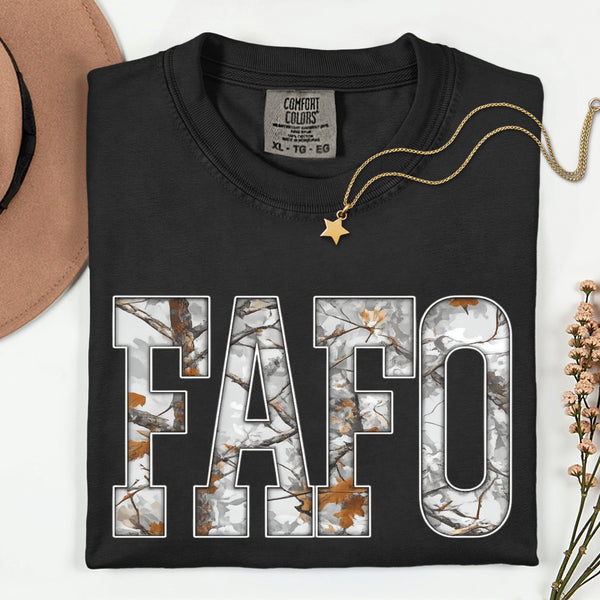 FAFO Tree Camo TSHIRT