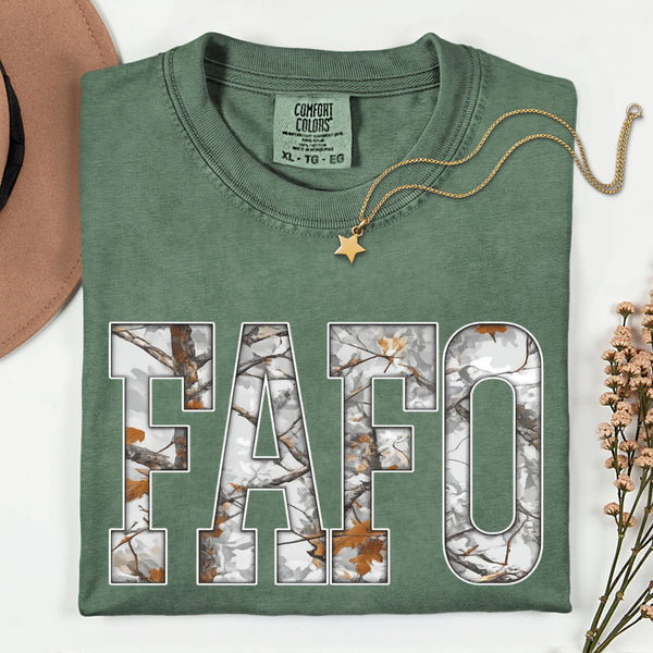 FAFO Tree Camo TSHIRT