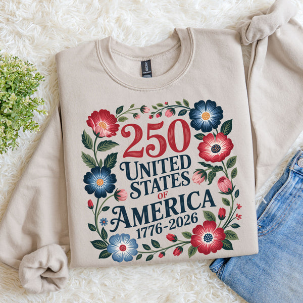 250 Years Floral Sweatshirt