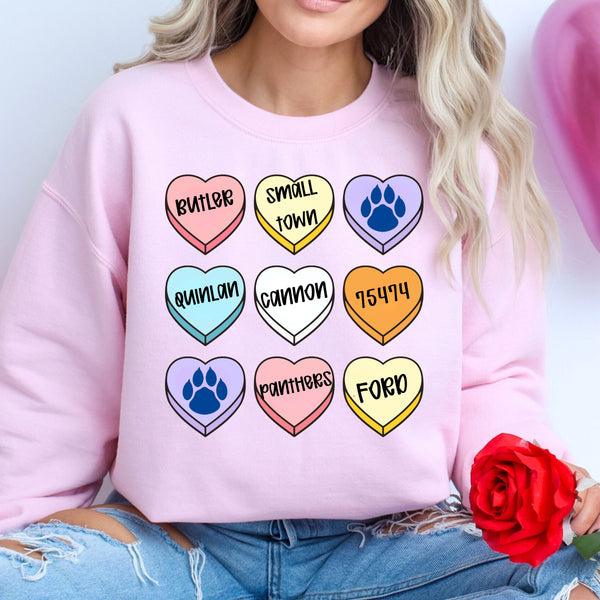 Panthers Valentines Sweatshirt