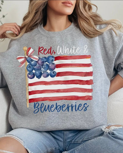 Red White Blueberries Sweatshirt