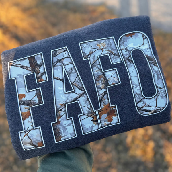 FAFO Tree Camo Sweatshirt