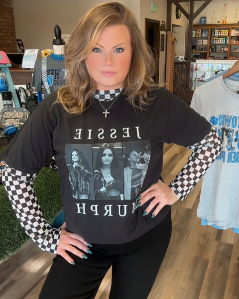 Check Yes Black Mesh Top - Multi Color Options