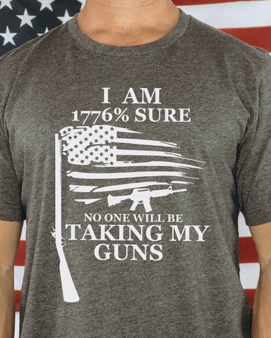 1776 Sure No One is Taking My Guns - White Transfer