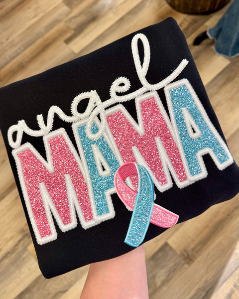 Angel Mama Sweatshirt (pink and blue)