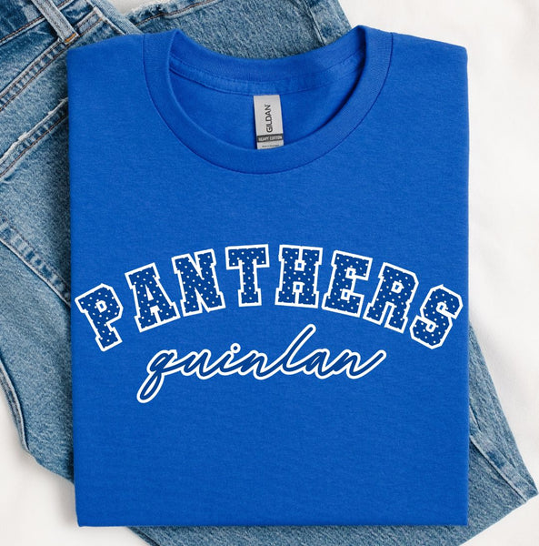 Polka Dot Quinlan Panthers Tee