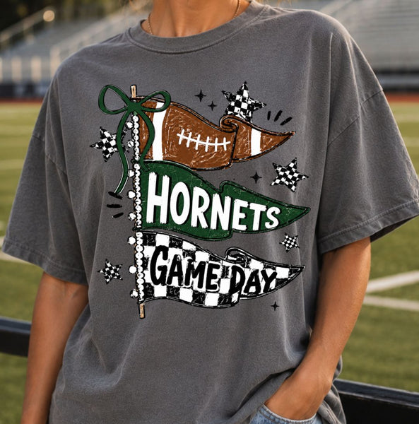 Game Day Hornets Flag Tee