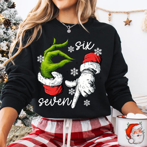 Funny 6 7 Christmas Sweatshirt