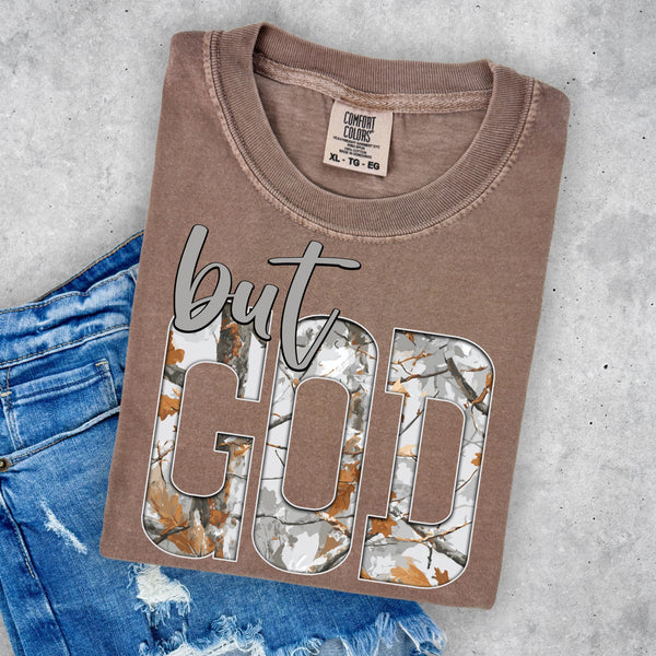 But God Tree Camo TSHIRT