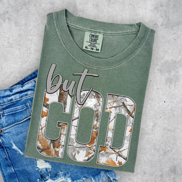But God Tree Camo TSHIRT