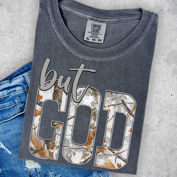 But God Tree Camo TSHIRT