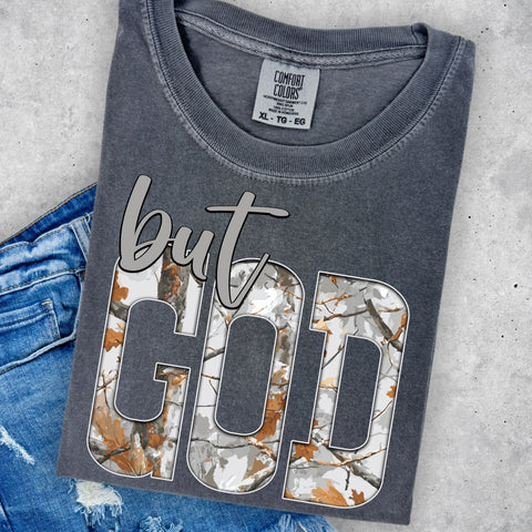 But God Tree Camo TSHIRT