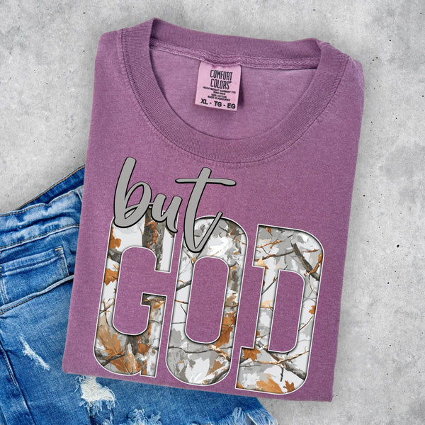 But God Tree Camo TSHIRT