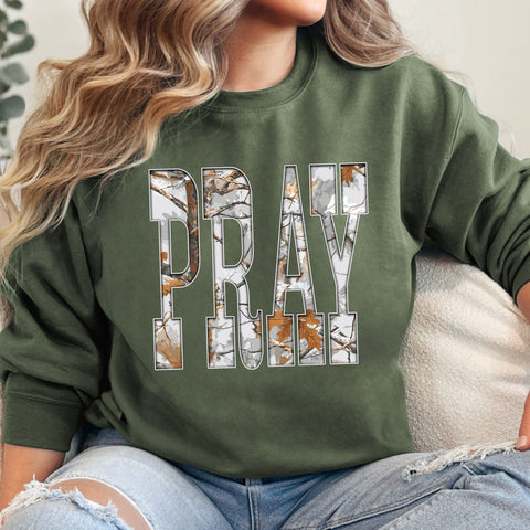 Pray Tree Camo Sweatshirt