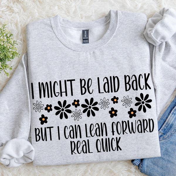 Funny Floral Graphic Sweatshirt, Sassy Women's Crewneck