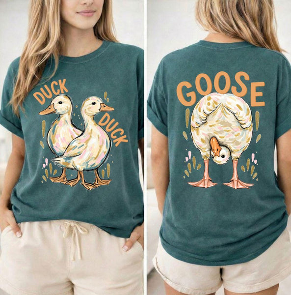 Duck Duck Goose Farm Graphic Tee, Country Humor Shirt