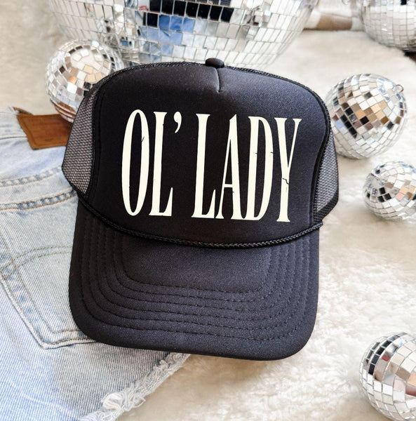 Ol Lady Retro Style Foam Trucker Hat, Country Western