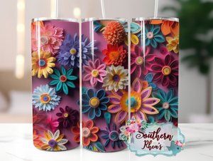 3D Quilted Flowers Sublimation Wrap
