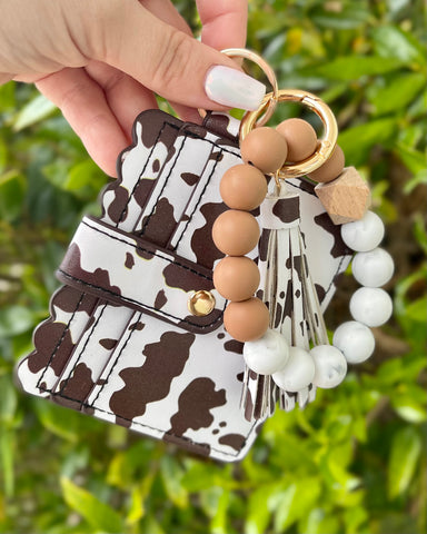 All Cow Everything ID Wristlet