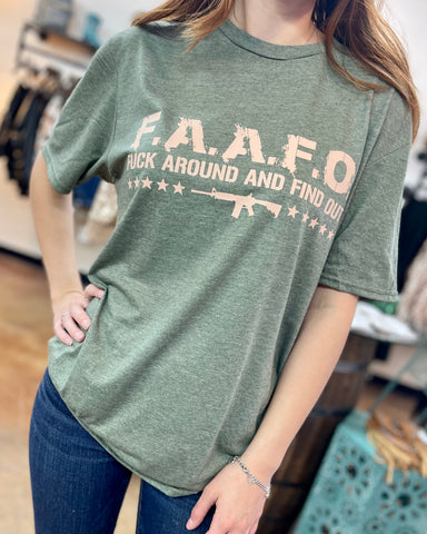 FAAFO (tan) Tshirt