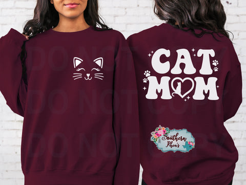 Cat Mom EXCLUSIVE Pocket Combo - White Transfer
